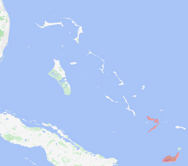 Range map of Chilabothrus chrysogaster